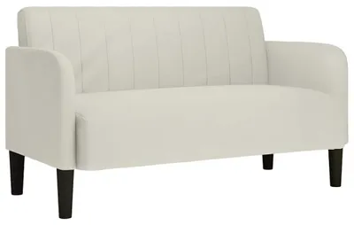 Obrázok produktu pre vidaXL Dvojmiestna pohovka krémová 109 cm zamat