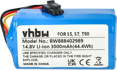 Produktbild von vhbw Akku kompatibel mit Qihoo T90, S7, S9, 360 S5, X9 Saugroboter (3000 mAh, 14,8 V, Li-Ion)
