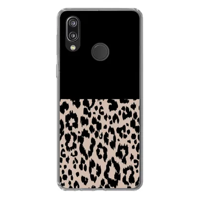 Produktbild von MuchoWow® Handyhülle Schutzhülle Hülle für Huawei P20 Lite (2020) Panther Druck - Tiere - Schwarz Silikon Softcase Handy Hülle - Kartenhalter