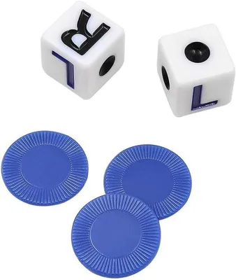 Produktbild von Acryl-Dobbelspiel Set mit 4 Röhren und 6 Seiten - Interaktives Brettspiel für 3+ Spieler - Acryl Material