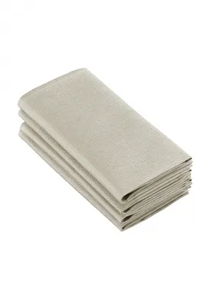 Produktbild von servietten Sonora50 x 50 cm Baumwolle hellbraun 4 Stück