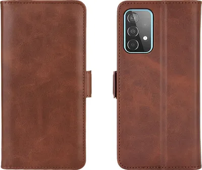 Produktbild von Mobigear Slim Magnet  Samsung Galaxy A52s 5G Hülle Klapphülle Geldbörse - Braun