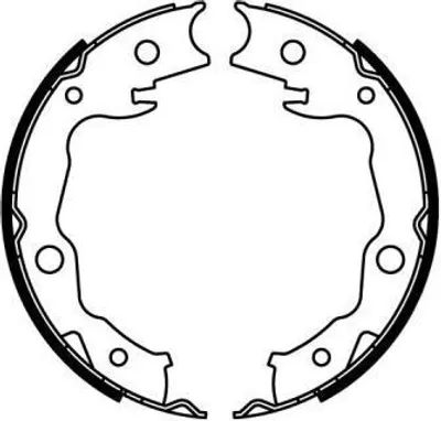 Produktbild von ABE C01063ABE Handbremsbeläge für NISSAN Qashqai / Qashqai +2 I (J10, NJ10) Handbremse