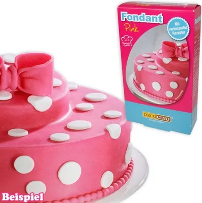 Produktbild von Rollfondant pink, 250g Zuckermasse zum Verkleiden von Torten wie Profis