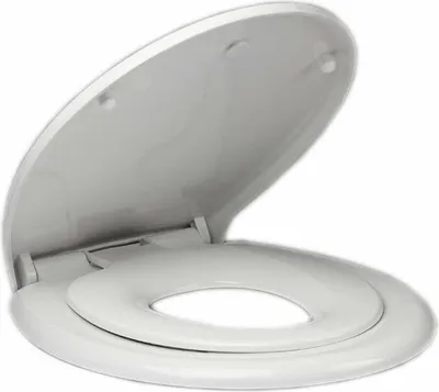 Obrázok produktu pre WC sedadlo s integrovaným detským WC sedadlom, Soft Close, Easy Take, biele