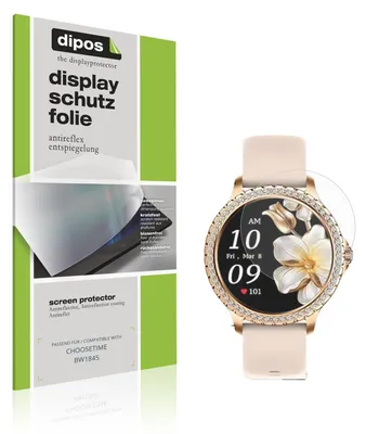 Produktbild von 6x Schutzfolie für CHOOSETIME BW1845 matt Displayschutzfolie Folie Display Schutz dipos