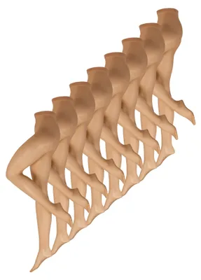 Produktbild von NUR DIE 8-Pack Strumpfhose 15 den Seidenfein - amber - Größe 44/48 = L