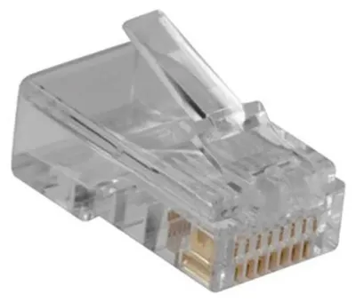 Image de Connecteur modulaire ACT RJ45 (8P/8C) pour câble plat