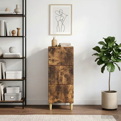 Obrázek produktu pro vidaXL Komoda z kouřového dubu 33 x 34,5 x 90 cm