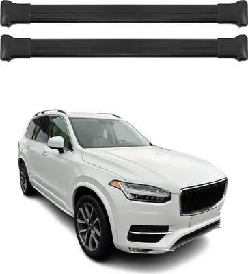 Produktbild von Dachträger Grundtäger für Volvo XC90 2015-2019 75kg Aluminium Schwarz 2 tlg