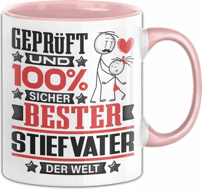 Produktbild von Stiefvater Geschenk Lustiger Spruch für Stiefvater Geschenkidee Bester Stiefvater Der Welt (Rosa)