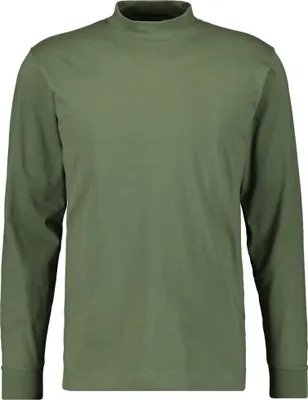 Ragman Stehkragen-Shirt langarm in grün