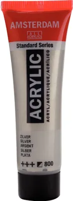 Produktbild von Amsterdam Standard Series Acrylfarbe Tube 20 ml Silber 800