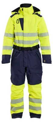 Produktbild von Blakläder Damen High Vis Winter Overall 6726, Farbe:High Vis Gelb/Marineblau, Größe:M