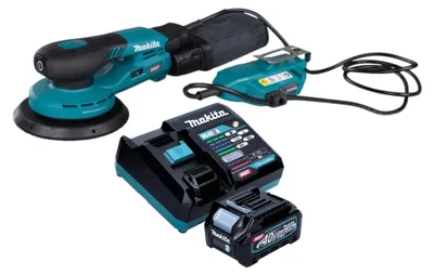 Obrázek produktu pro Makita BO 002 CGD101 Akumulátorová náhodná bruska 40 V max. 150 mm 5,0 mm zdvihu Bezkartáčová + 1x akumulátor 2,5 Ah + nabíječka