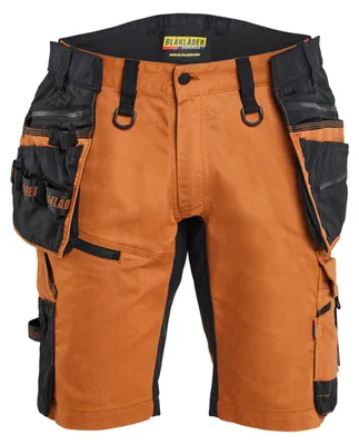 Produktbild von Blakläder STRIKER Handwerker Shorts mit Stretch 1972, Farbe:Rost/Schwarz, Größe:C62