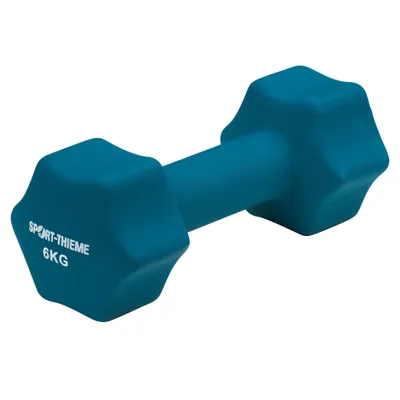 Produktbild von Sport-Thieme Fausthantel "Neopren", Blau, 6 kg