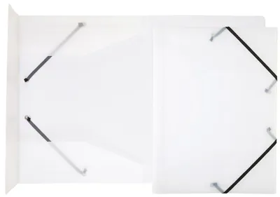 Produktbild von Idena 213312 - Sammelmappe mit Gummizug für DIN A4, aus Polypropylen, transparent, 1 Stück