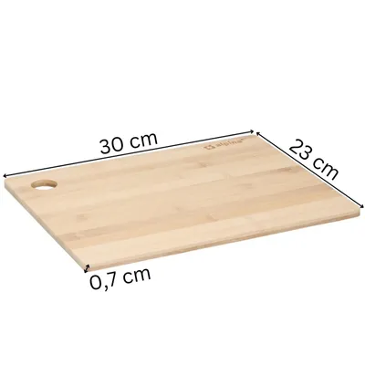 Produktbild von Schneidebrett Bambus Küchenbrett Frühstücksbrettchen Servierbrett Brett 30x23 cm