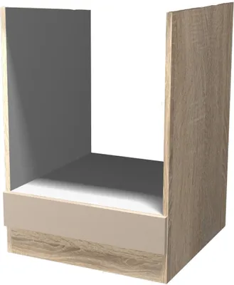 Produktbild von Herdumbauschrank ohne Arbeitsplatte - 60 cm breit - Kaschmir Glanz Sonoma Eiche – Neapel