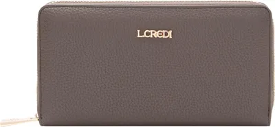 Produktbild von L.CREDI Geldbörse Perla Zip Around Wallet Dark Taupe braun