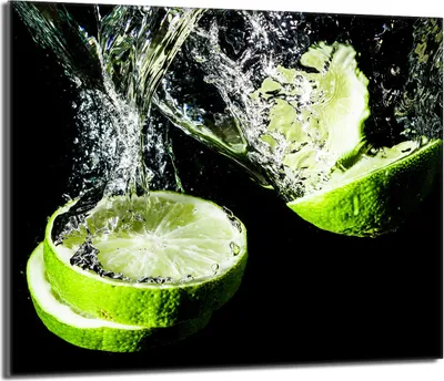 Obrázek produktu pro Kryt varné desky 60x52 Skleněný kryt varné desky Splashback Skleněná deska Deco Prkénko na krájení, limetkově černá