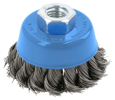 Image de Brosse à disque Högert avec tige de 65 mm, M14, fil d'acier de 0,3 mm
