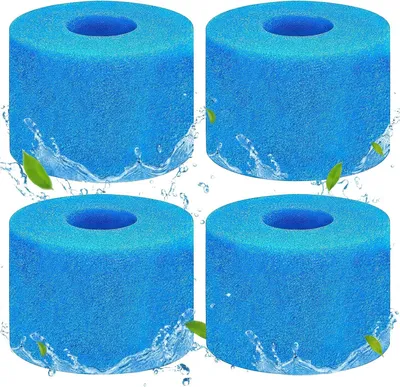 Produktbild von Teichfilter Filterschwamm Typ S1, 4 Stück Poolfilter, Schaumstoffschwamm, Schwammfilter, wiederverwendbarer Filterschwamm für Typ S1, Schaumstoff-Pool