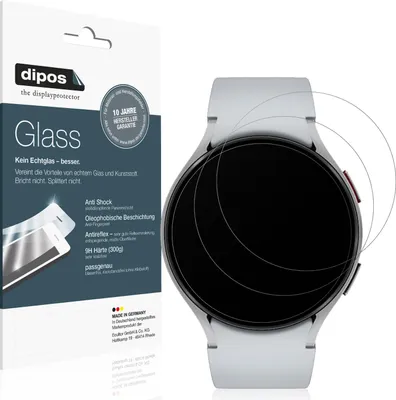 Produktbild von 2x Schutzfolie für Samsung Galaxy Watch 6 44mm matt - Anti-Shock 9H Folie dipos Glass Kunststoffglas