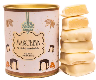Zdjęcie produktu dla Marcepan w białej czekoladzie 100 g