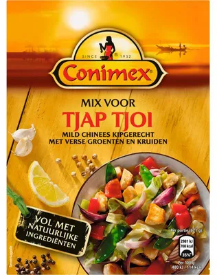 Obrázok produktu pre Conimex Mix Tjap Tjoy 53g – Pikantná ázijská zmes korenia, autentická a rýchla