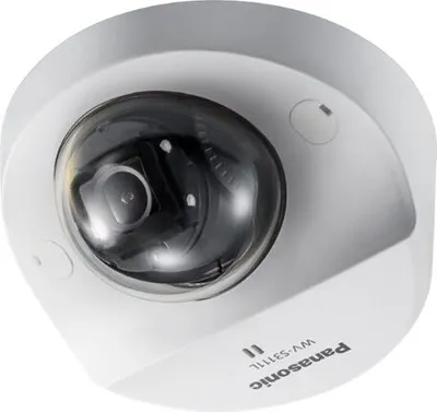 Obrázek produktu pro i-PRO WV-S3111L, Bezpečnostní IP kamera, Vnitřní, Kabel, Strop/zeď, Černá, Bílá, Kupole