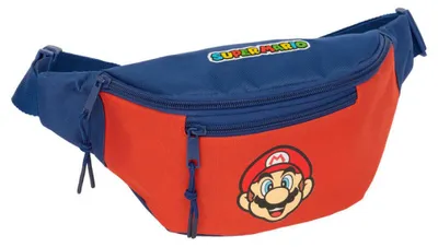 Produktbild von Safta Super Mario 23x12x9 Cm Gürteltasche Orange,Blau Kinder Orange,Blau One Size