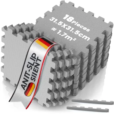 Produktbild von Bodenschutzmatte für Laufbänder, 10mm Dicke rutschfeste Unterlage Sportmatte für Fitnessgeräte, Eva-Bodenschutzmatte für Sportgeräte, Fitnessraum