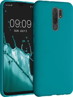 Produktbild von kwmobile Handyhülle kompatibel mit Xiaomi Redmi 9 Hülle - Handy Case aus weichem Silikon in Petrol matt