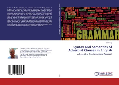 Produktbild von Syntax and Semantics of Adverbial Clauses in English