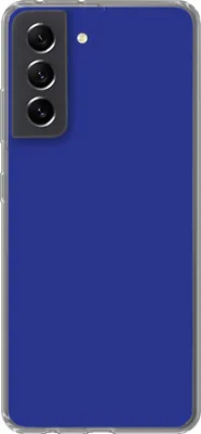 Produktbild von MuchoWow® Handyhülle Schutzhülle Hülle für Telefoonhoesje Samsung Galaxy S21 FE Blau - Einfarbig - Dunkelblau Silikon Softcase Handy Hülle - Mobiltelefonhülle