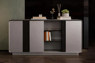 Image de Armoire de rangement modulaire avec étagères et portes fonctionnelles