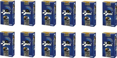 Produktbild von 12x Perugina Baci Bijou Fondentissimo 70% Extra dunkle Schokoladenpraline gefüllt mit karamellisierten Haselnüssen und Kakaobohnen 200g