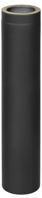 Produktbild von Raik Coltherm Rohr 150mm schwarz doppelwandig L: 1000mm für Rauchrohr / Ofenrohr