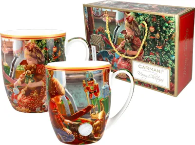 Imagen del producto de Carmani, vasos navideños - IDEALES PARA REGALOS (2 unidades por juego)