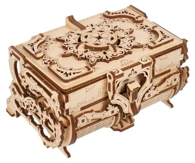 Immagine prodotto di Puzzle 3D, Cassetta Antica, Ugears, legno, 185 pezzi