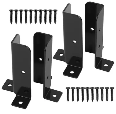 Produktbild von Pfostenhalter Pfostenträger - 4 Stück - Verstellbar - 38 x 38 bis 101 x 101 mm