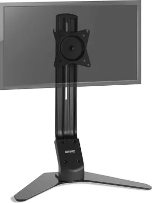 Produktbild von Duronic DM12D1 Monitorfuß - Standfuß für 17-27 Zoll Bildschirm - Höhenverstellbar - 8kg Belastbarkeit - VESA 75/100 - Neigungswinkel (-) 15° - Drehbar um 360° - Monitorständer aus Stahl - Pivot