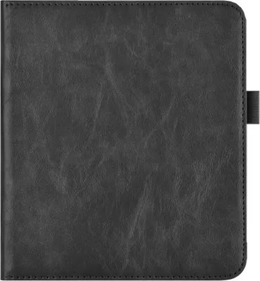 Image de INF Étui Support en CuirPolyuréthaneNoir pour Kobo Libra H2O 7 pouces