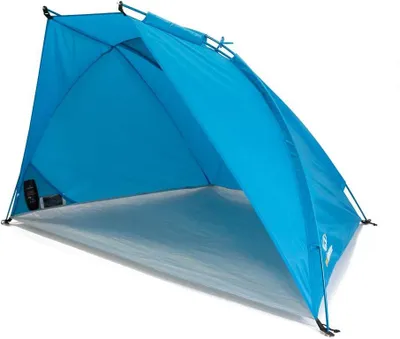 Produktbild von Strandmuschel, UV-Schutz 80, Aluminiumstangen, blau, für 1-2 Personen, für Strand
