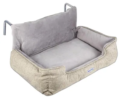 Image de Hamac chauffant pour chat, couleur beige, dimensions : 55 x 34 x 27 cm