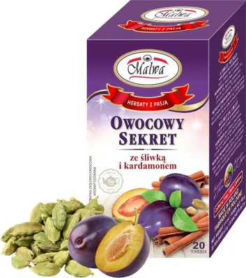 Image de Malwa Secret Fruit Tea 40 G (20 X 2 G)