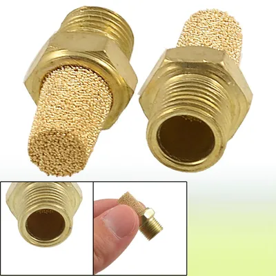 Produktbild von 2 Stš¹cke 1/8" PT Au?engewinde Pneumatik D?mpfer Schalld?mpfer D?mmelement de