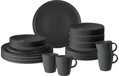 Produktbild von BRUNNER ODETTE Geschirrset 16-tlg. schwarz